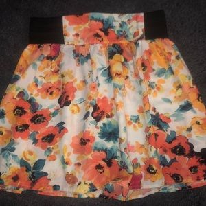 Joe b floral mini skirt